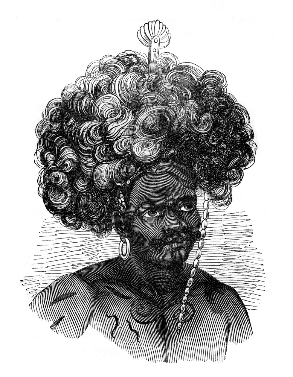 Papua Adaları Yerlisi, 1848 by Unbekannt