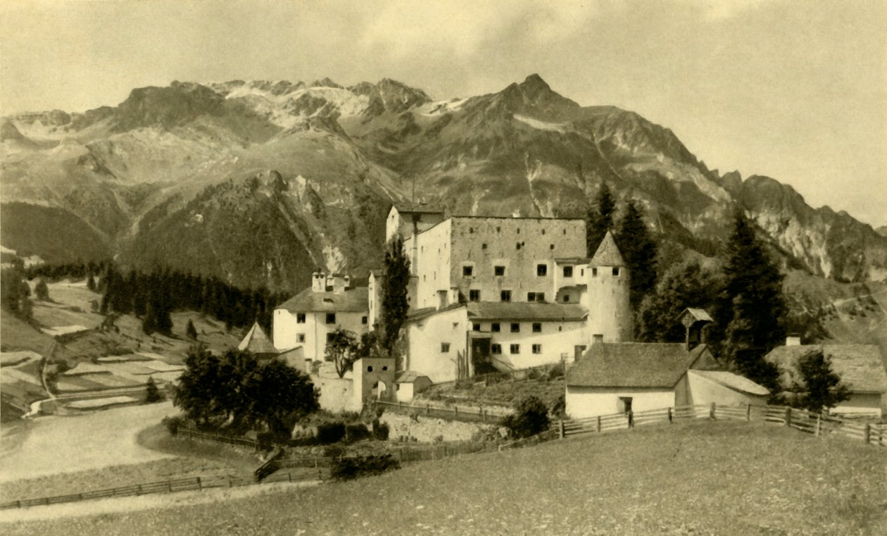 Naudersberg Kalesi, Nauders, Avusturya, c1935. by Unbekannt