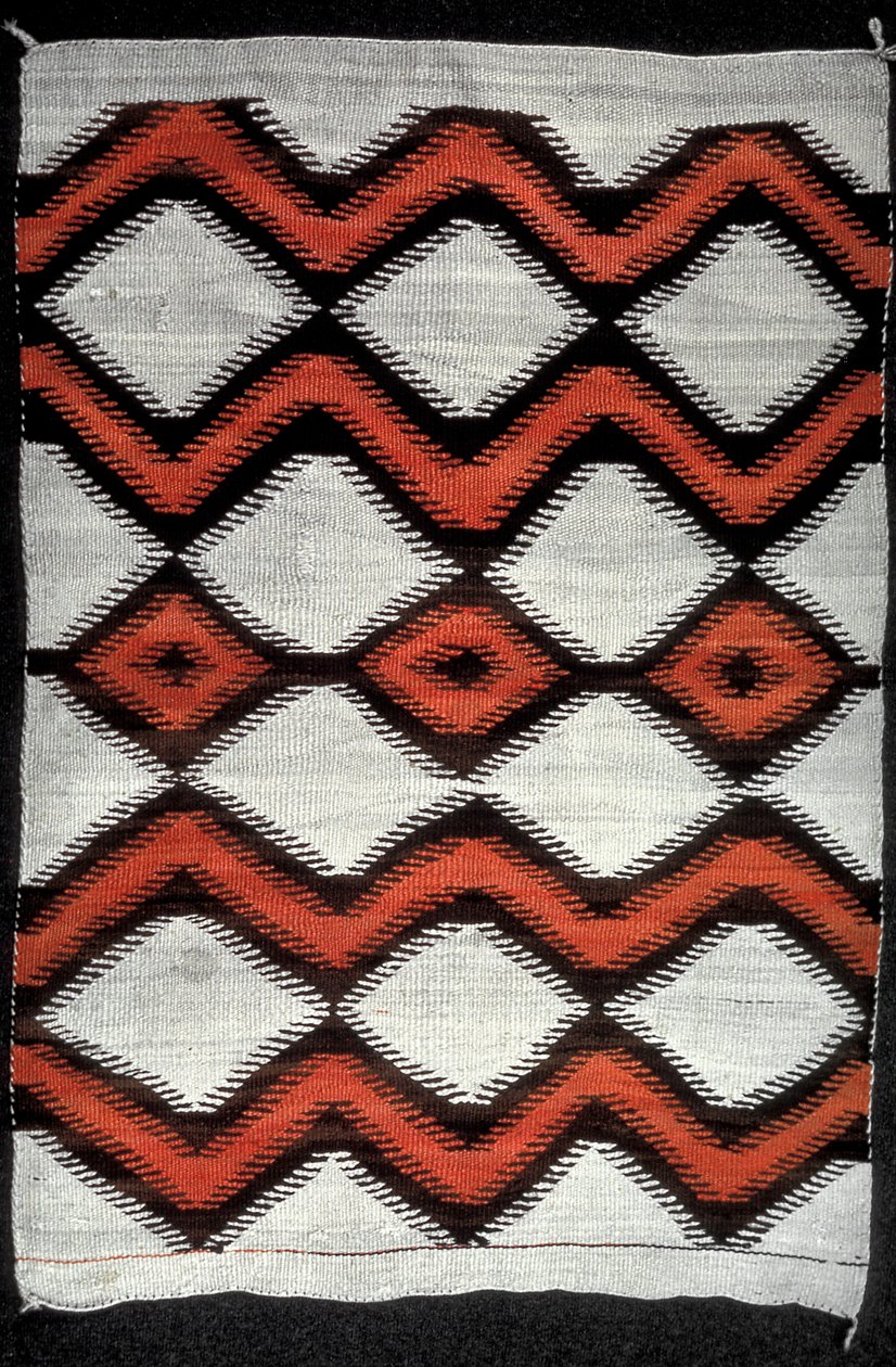 Navajo battaniyesi, Kuzey Amerika Yerlisi, 19. yüzyıl by Unbekannt