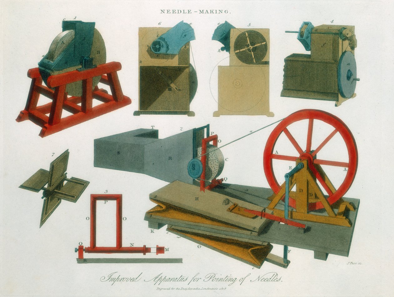 İğne yapma ekipmanı, 1819 by Unbekannt