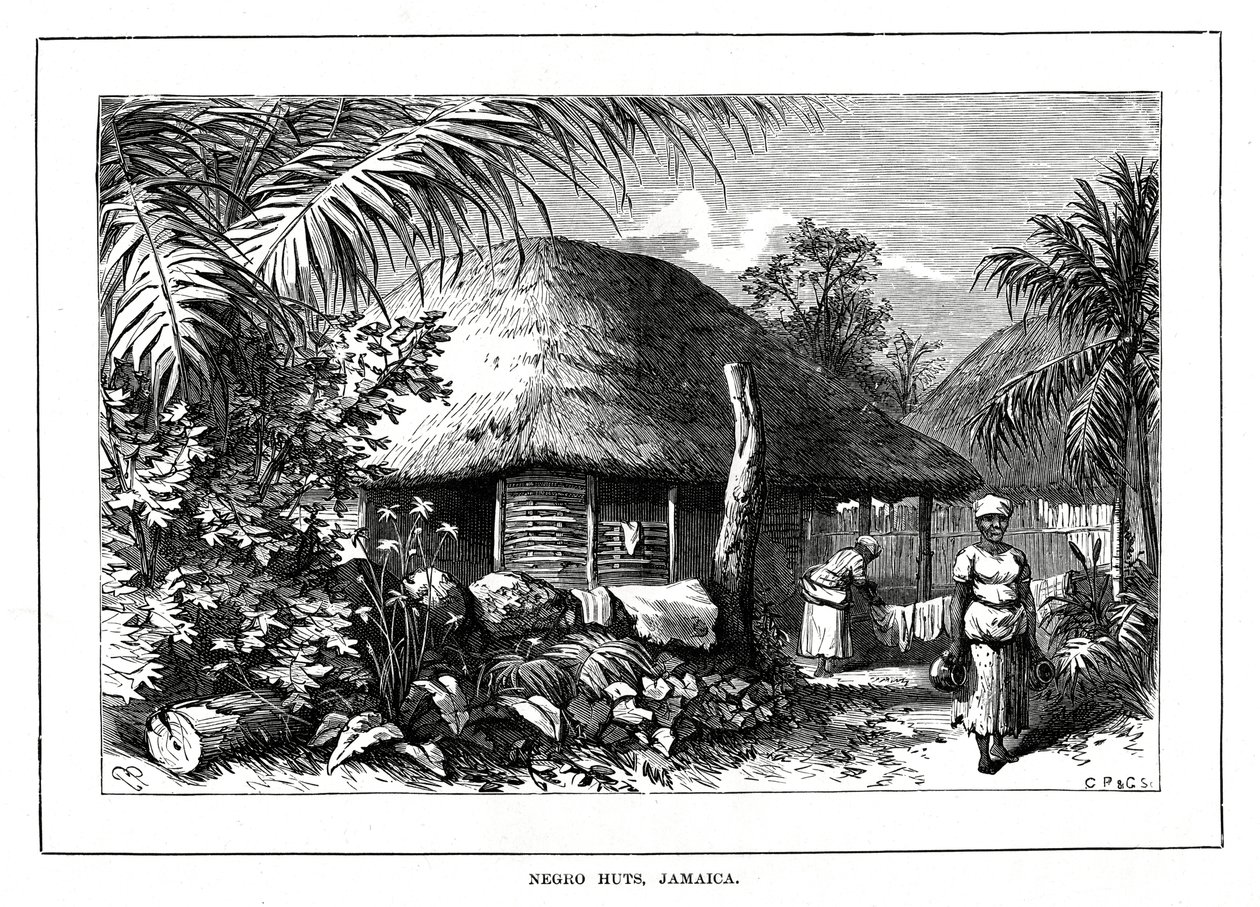 Negro Huts, Jamaika, 19. yüzyıl by Unbekannt