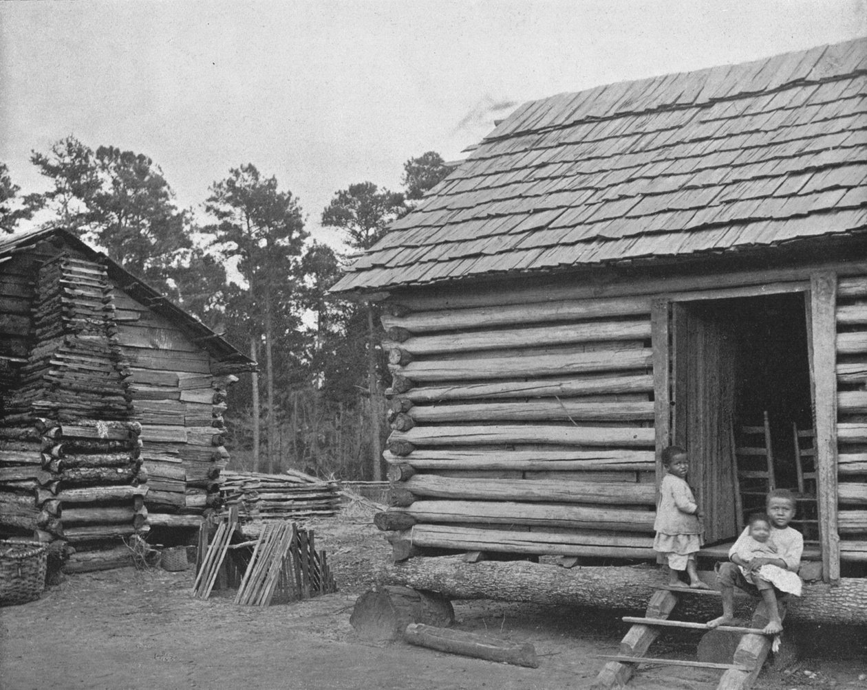 Negro Log Huts, Thomasville, Georgia, ABD, c1900. by Unbekannt