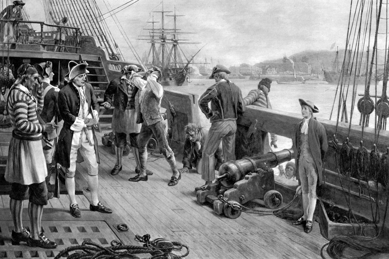 Donanmada Nelsons İlk Ayak İzi, Chatham, 1771 by Unbekannt