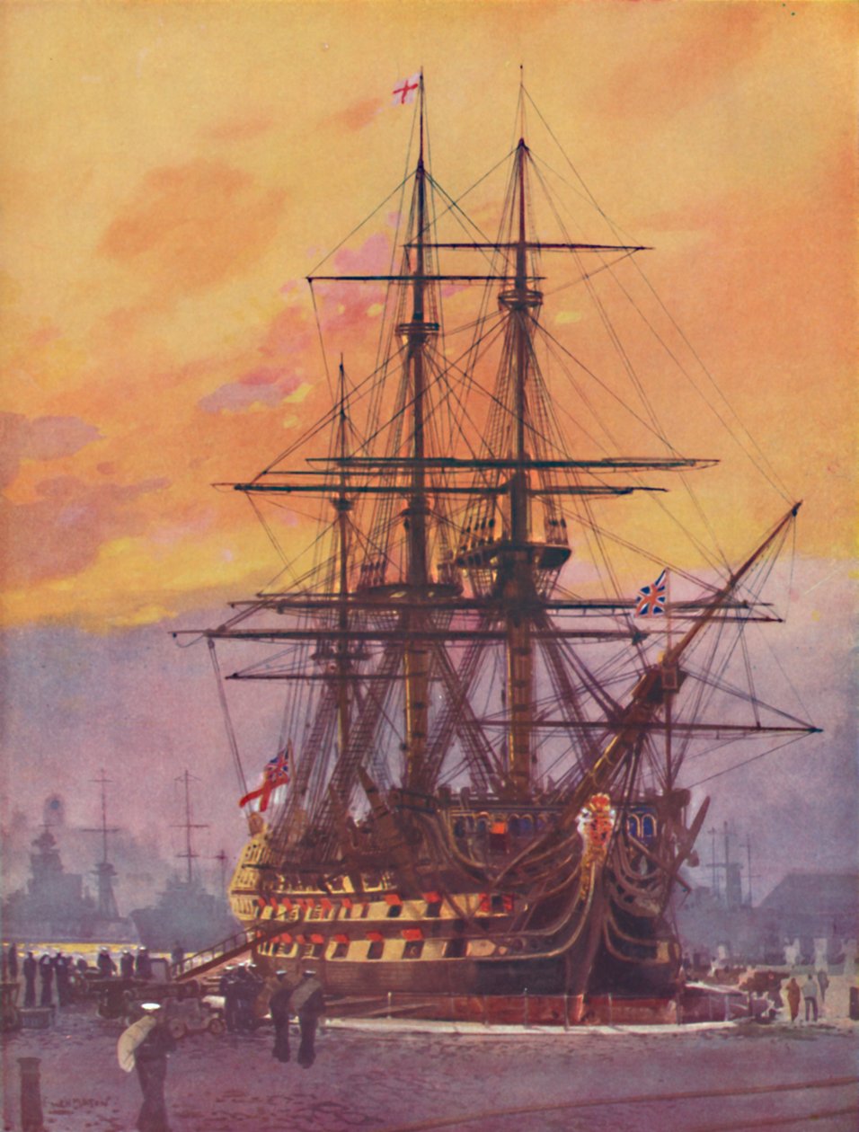 Nelsons Amiral Gemisi Bugünkü Haliyle, 1936 by Unbekannt