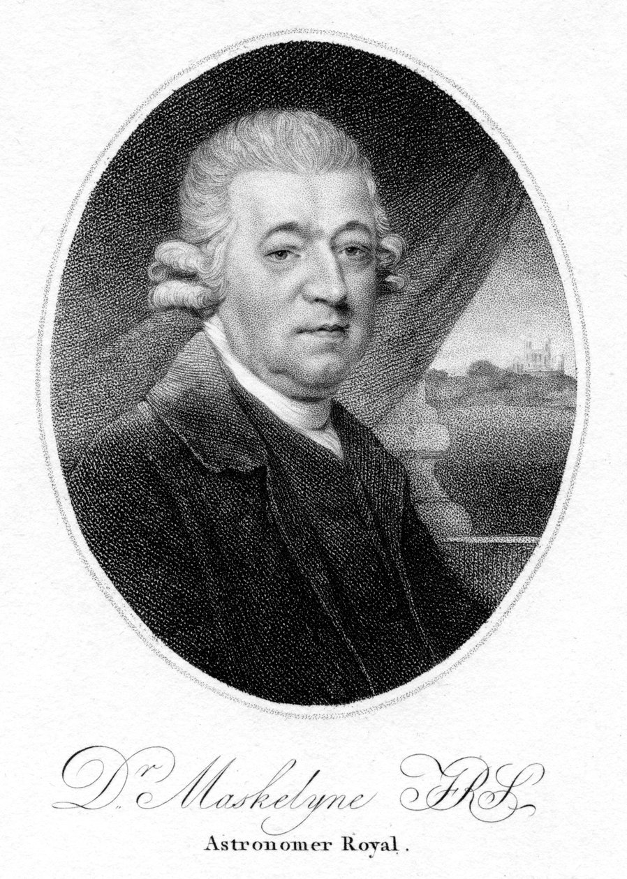 Nevil Maskelyne, İngiliz astronom, 1804 by Unbekannt