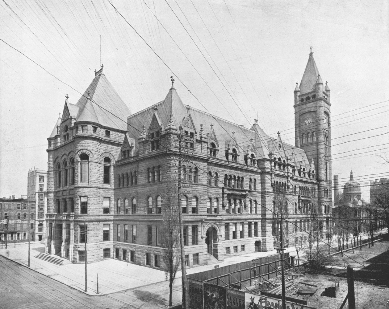 New City Hall, Cincinnati, Ohio, ABD, c1900. by Unbekannt