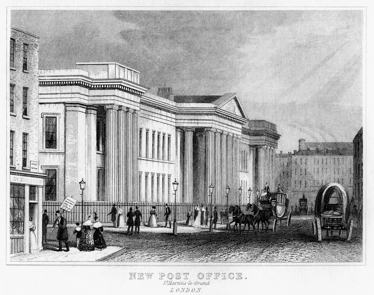 New Post Office, St Martins le Grand, Londra Şehri, 19. yüzyıl by Unbekannt