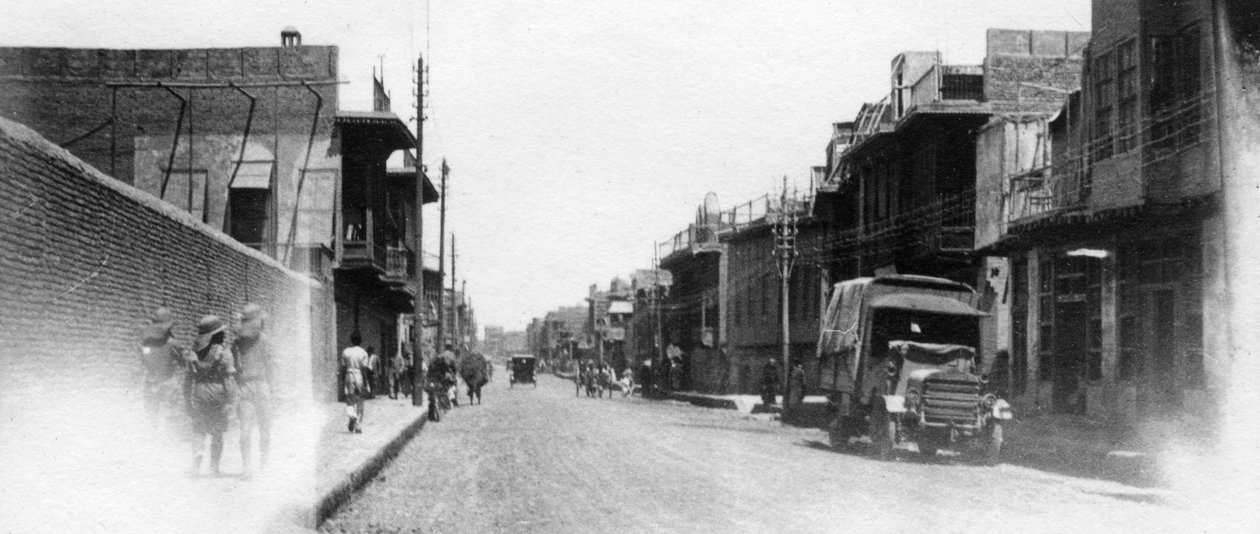 New Street, Bağdat, Mezopotamya, Birinci Dünya Savaşı, 1918 by Unbekannt