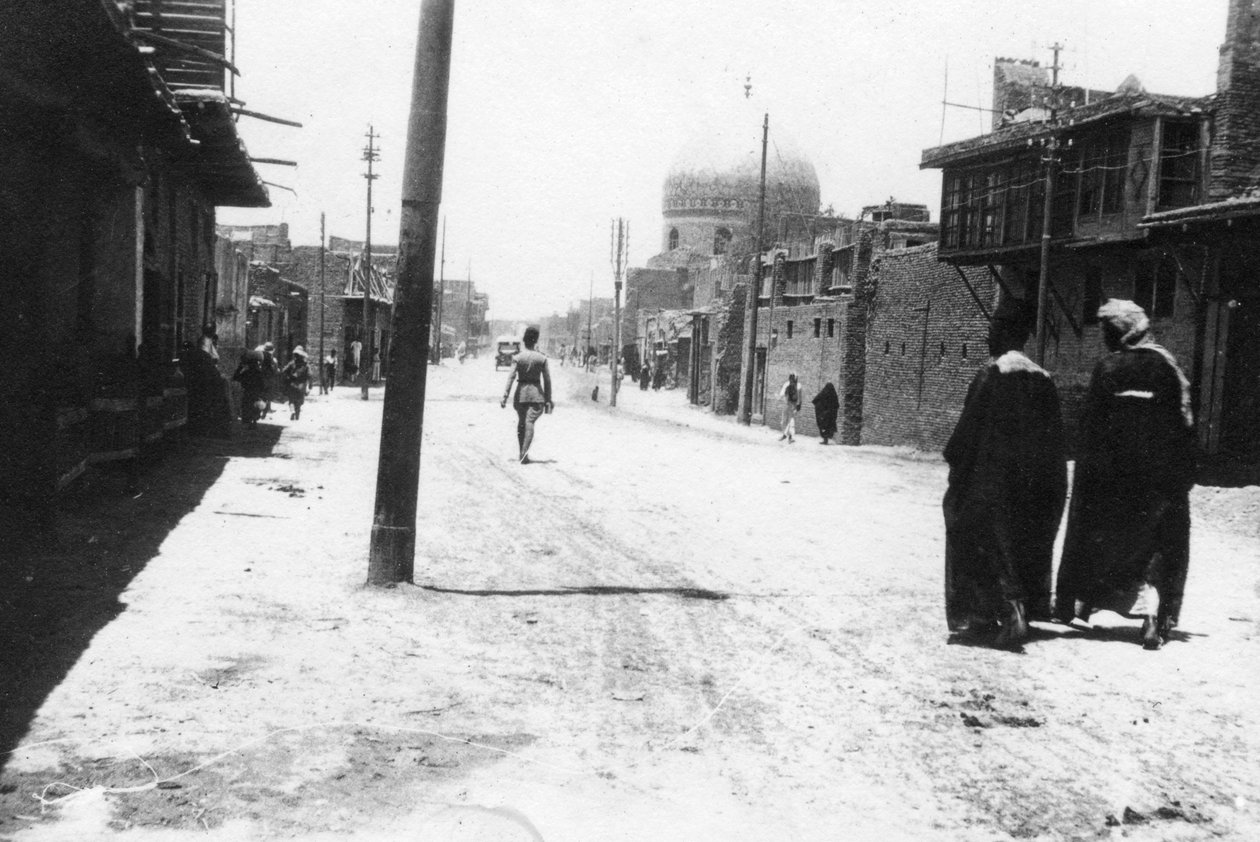New Street, Bağdat, Mezopotamya, Birinci Dünya Savaşı, 1918 by Unbekannt