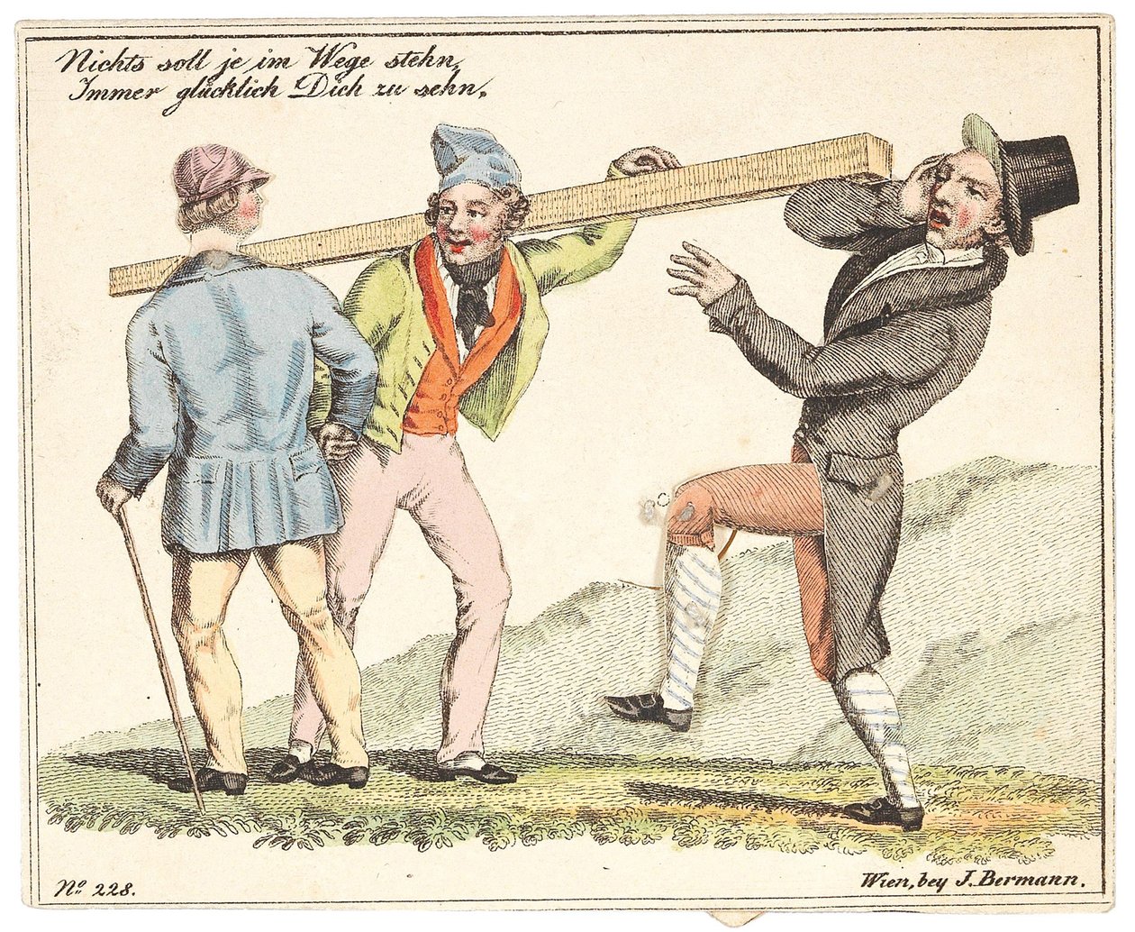 Yeni Yıl Tebrik kartı. 1815
