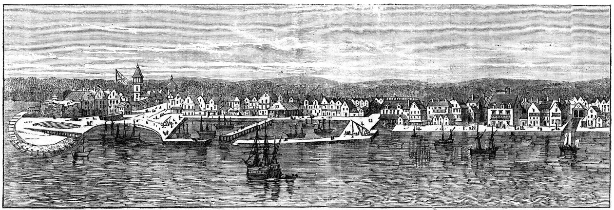 18. yüzyılın ortalarında New York, c1880 by Unbekannt