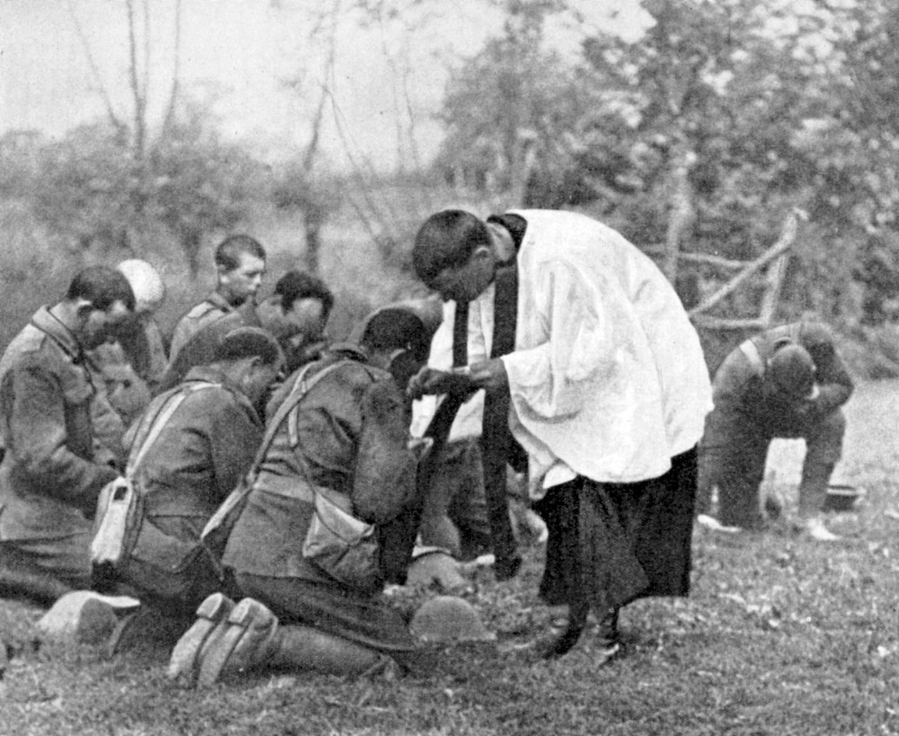 Kutsal Komünyon alarak Yeni Zelanda askerleri, I. Dünya Savaşı by Unbekannt