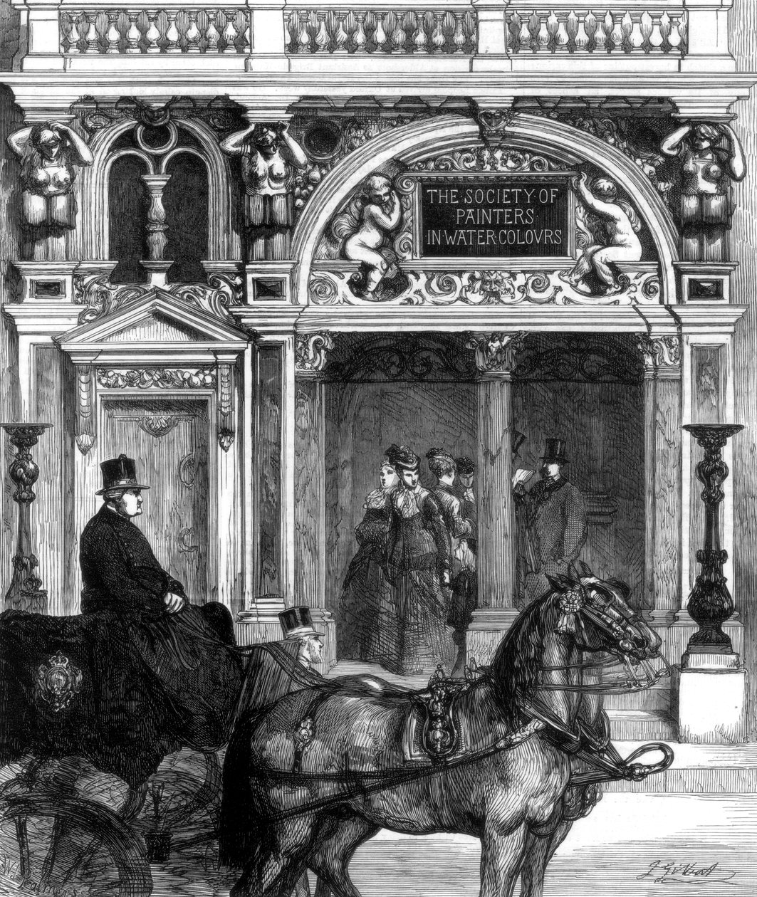 Ressamlar Derneği galerisine yeni giriş, Pall Mall East, Londra, 1875 by Unbekannt