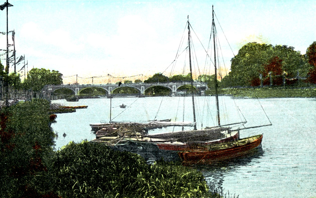 Yeni kilit ve köprü, Richmond, Londra, 20th Century by Unbekannt