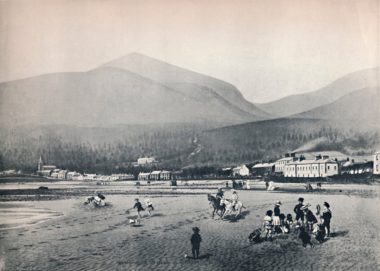 Newcastle, Co. Aşağı. - The Strand, Slieve Donard ile, 1895 by Unbekannt