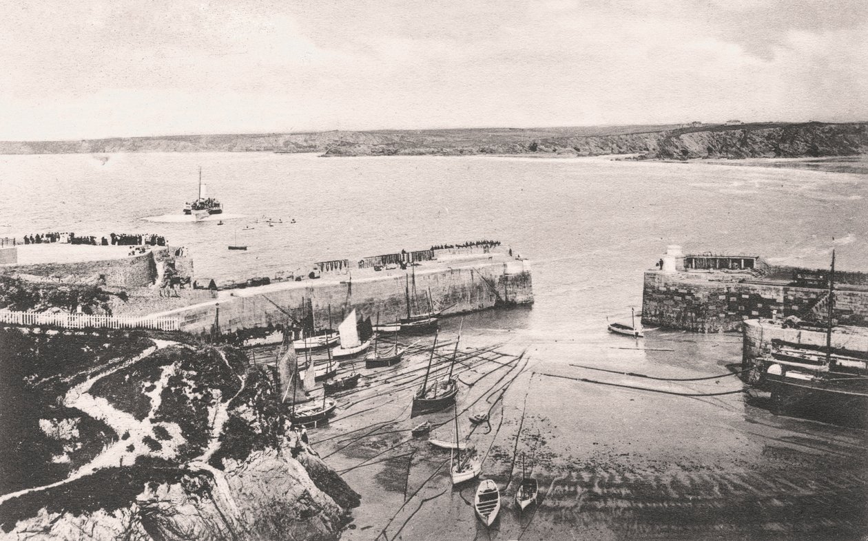 Newquay limanı, Newquay, Cornwall, 1908 by Unbekannt