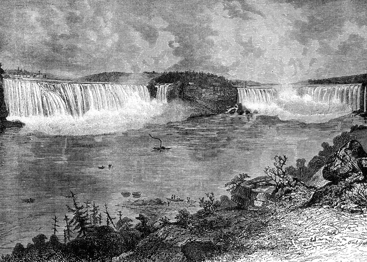 Niagara Şelalesi, Kanada, 19. yüzyıl. by Unbekannt