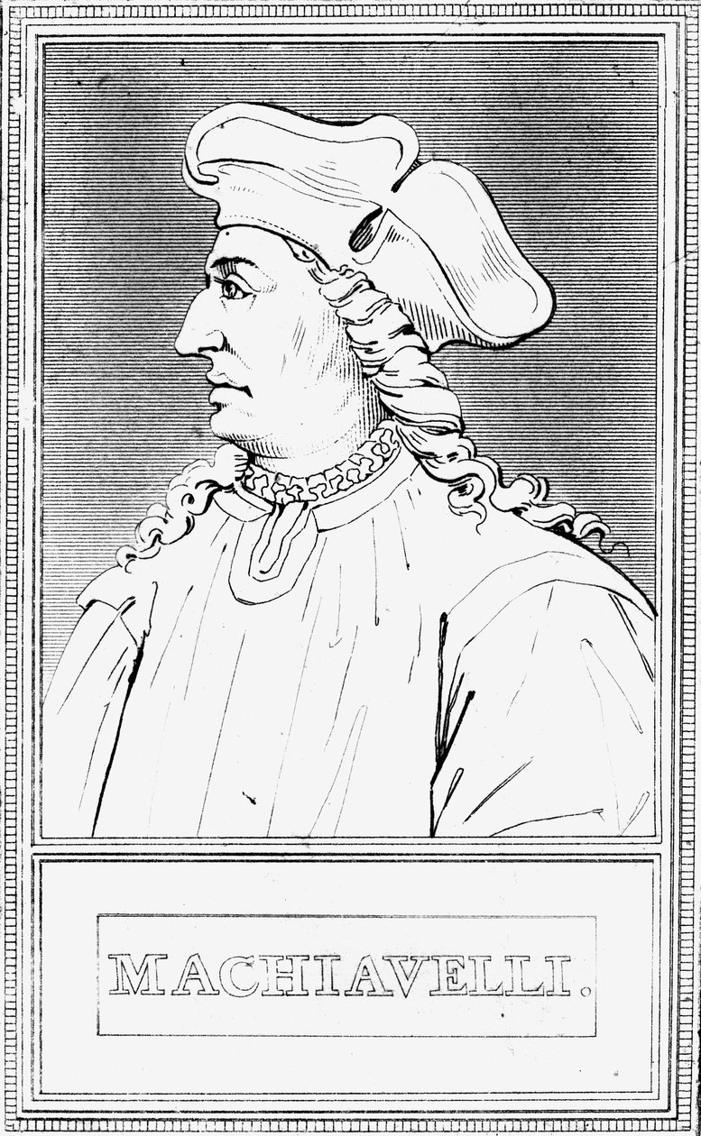 Niccolo Machiavelli, İtalyan Rönesans siyaset filozofu by Unbekannt