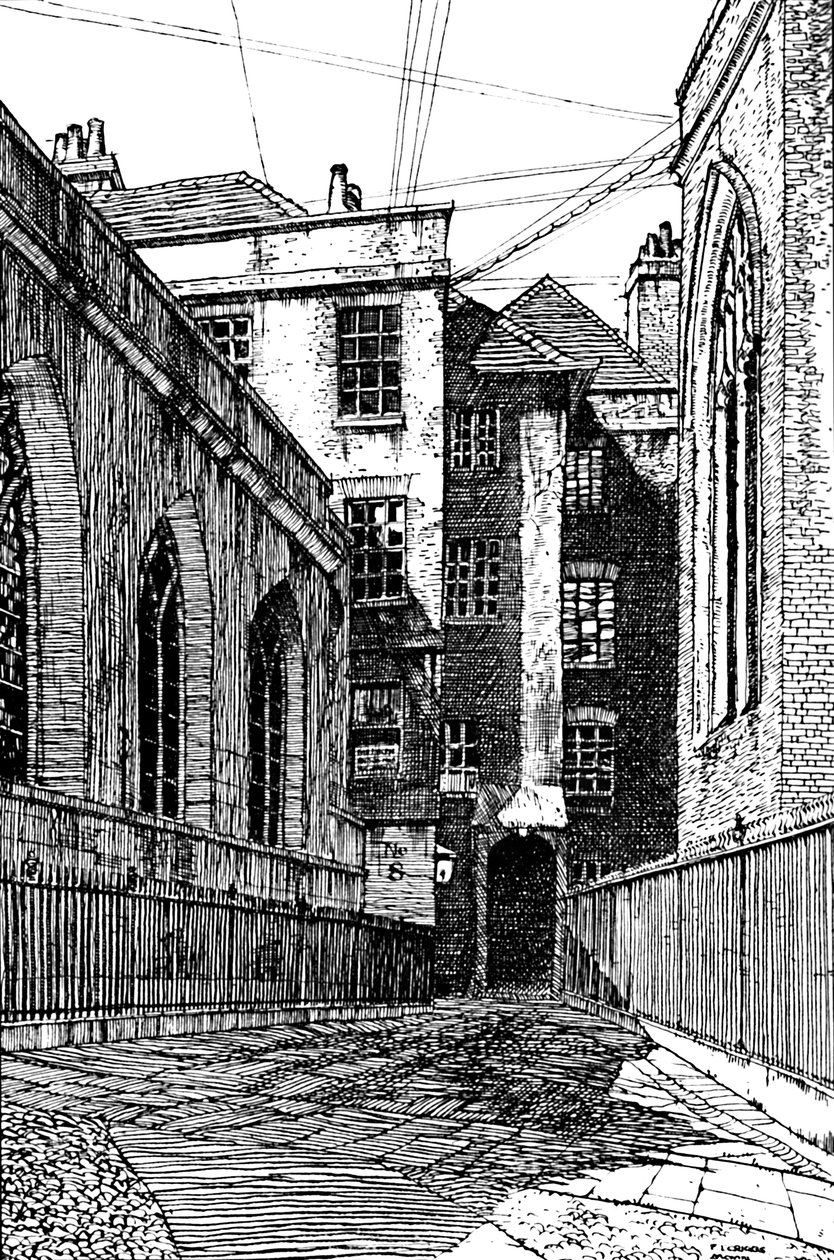 8, Cliffords Inn ve Soldaki Salon, 1903 by Unbekannt