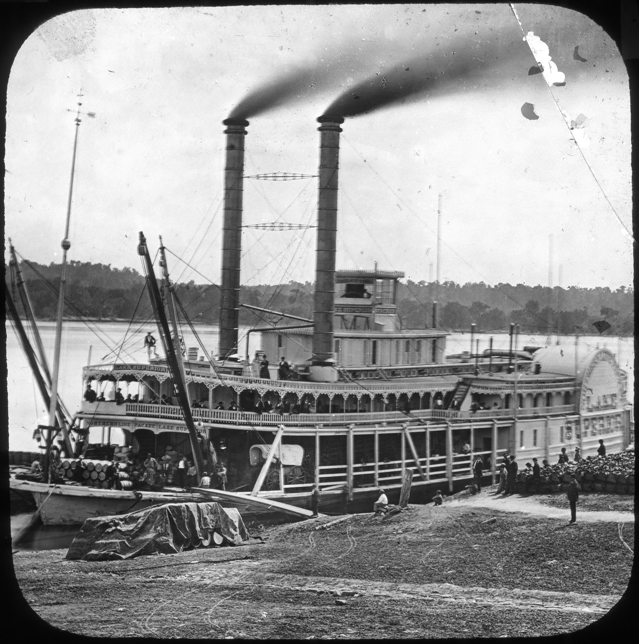Northern Line Packet Company kanatlı vapur Lake Superior, ABD, c1870s by Unbekannt