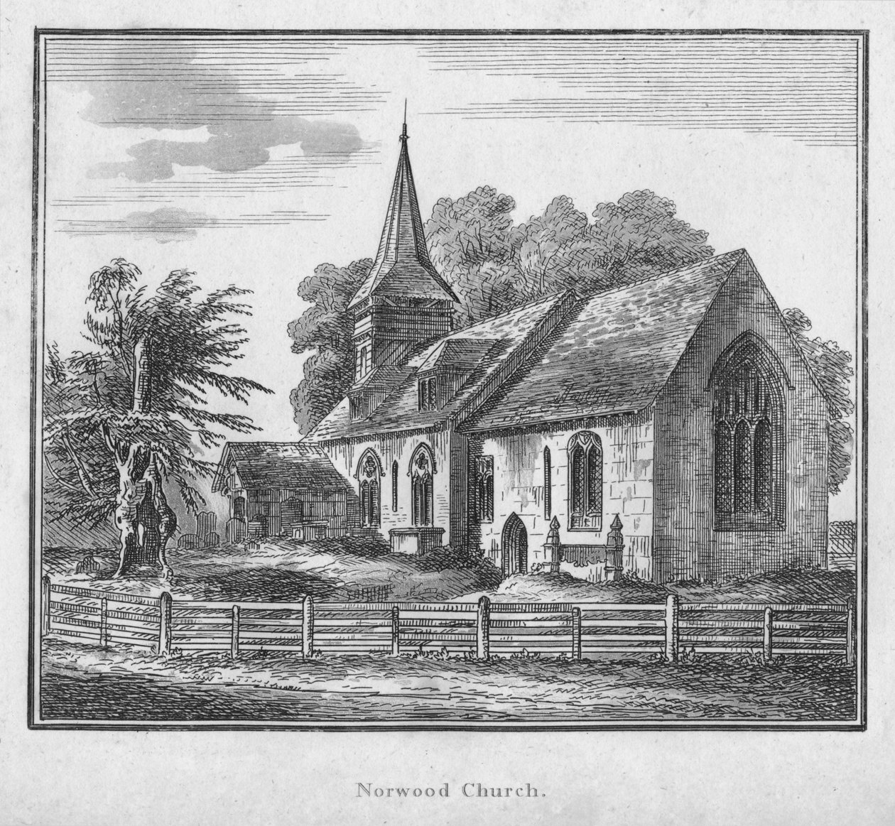 Norwood Kilisesi, c1792 by Unbekannt