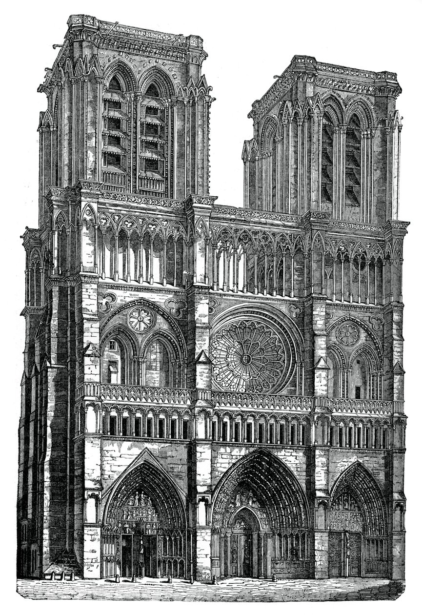 Notre Dame, Paris, 1870 by Unbekannt