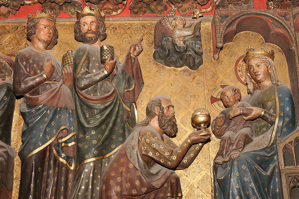 Notre Dame de Paris Katedrali heykeli: Epiphany, Paris, Fransa by Unbekannt