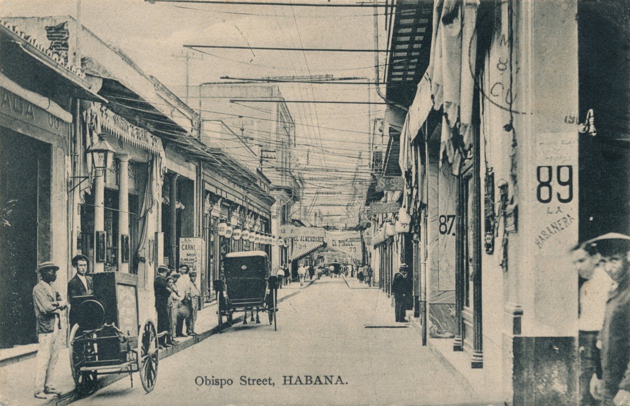 Piskopos Sokağı, Havana, c1910 by Unbekannt