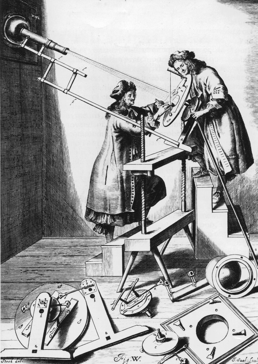 Güneş tutulmasını gözlemlemek, 1673 by Unbekannt
