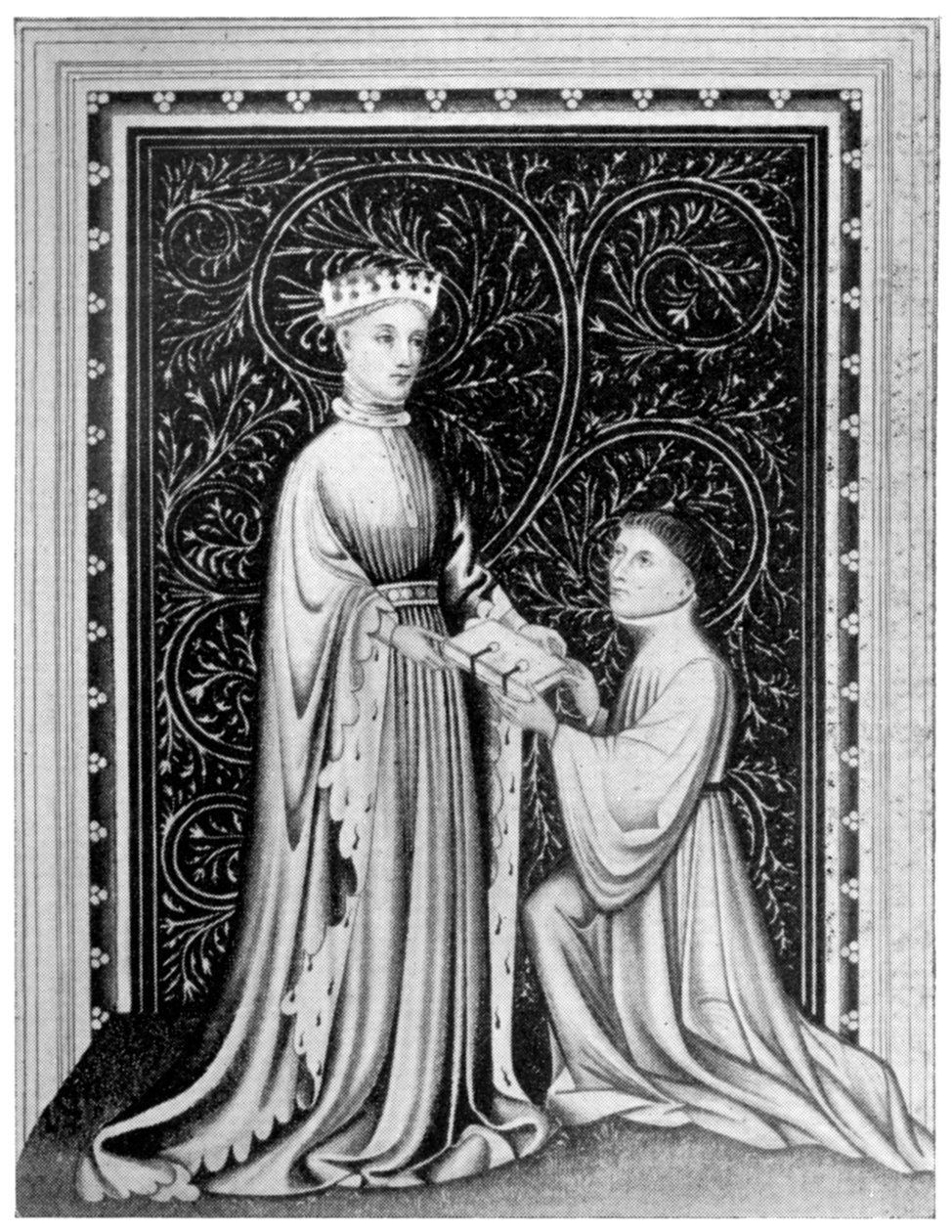 Occleve şair ve Kral V. Henry, c1410, 1910 by Unbekannt
