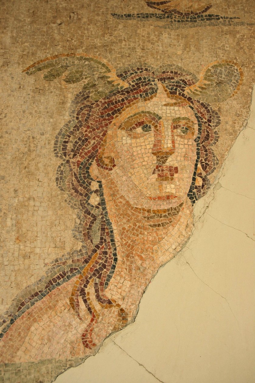 Oceanus ve Thetis Mozaiği, İskenderum, Türkiye'den by Unbekannt