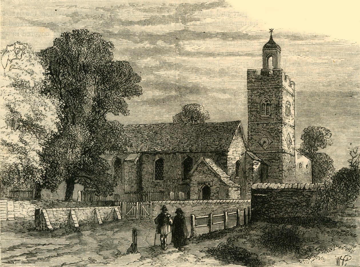 1750 yılında Eski Camberwell Kilisesi, c1878. by Unbekannt