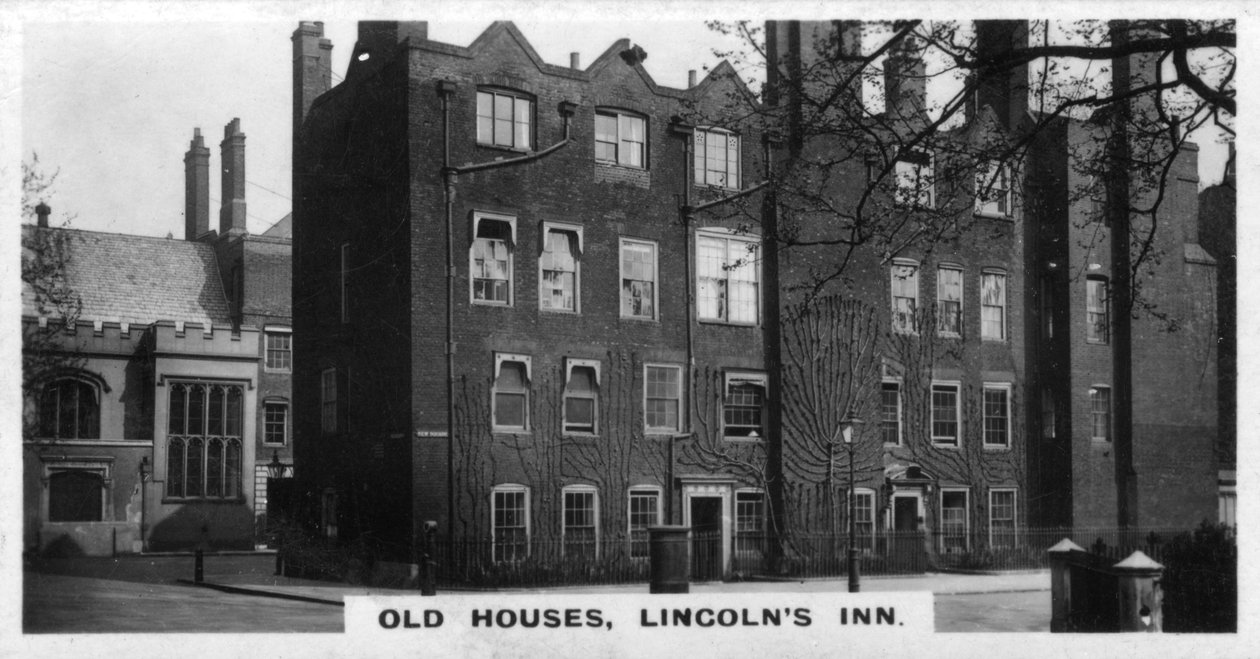 Eski Evler, Lincolns Inn, Londra, 1920