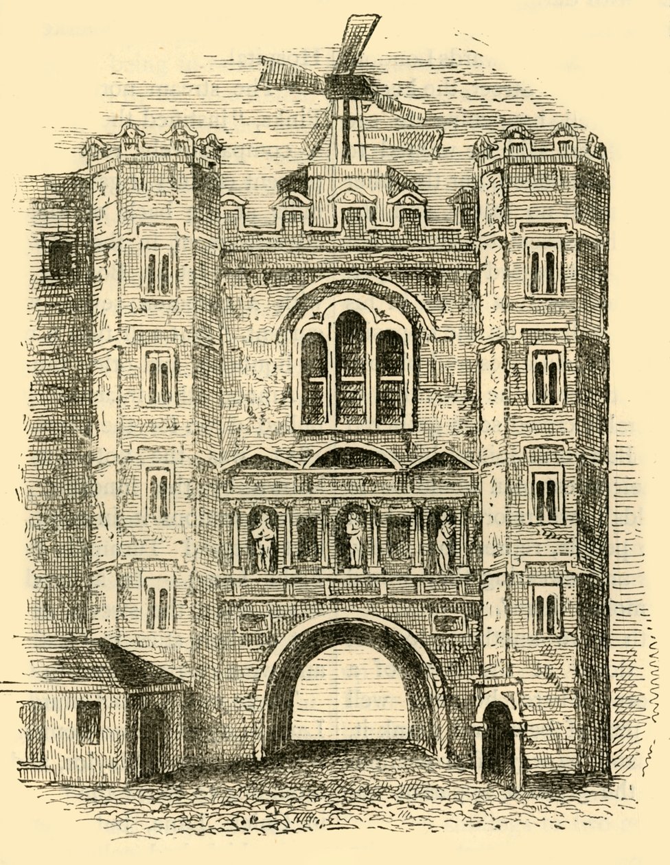 Eski Newgate, c1760, c1872. by Unbekannt