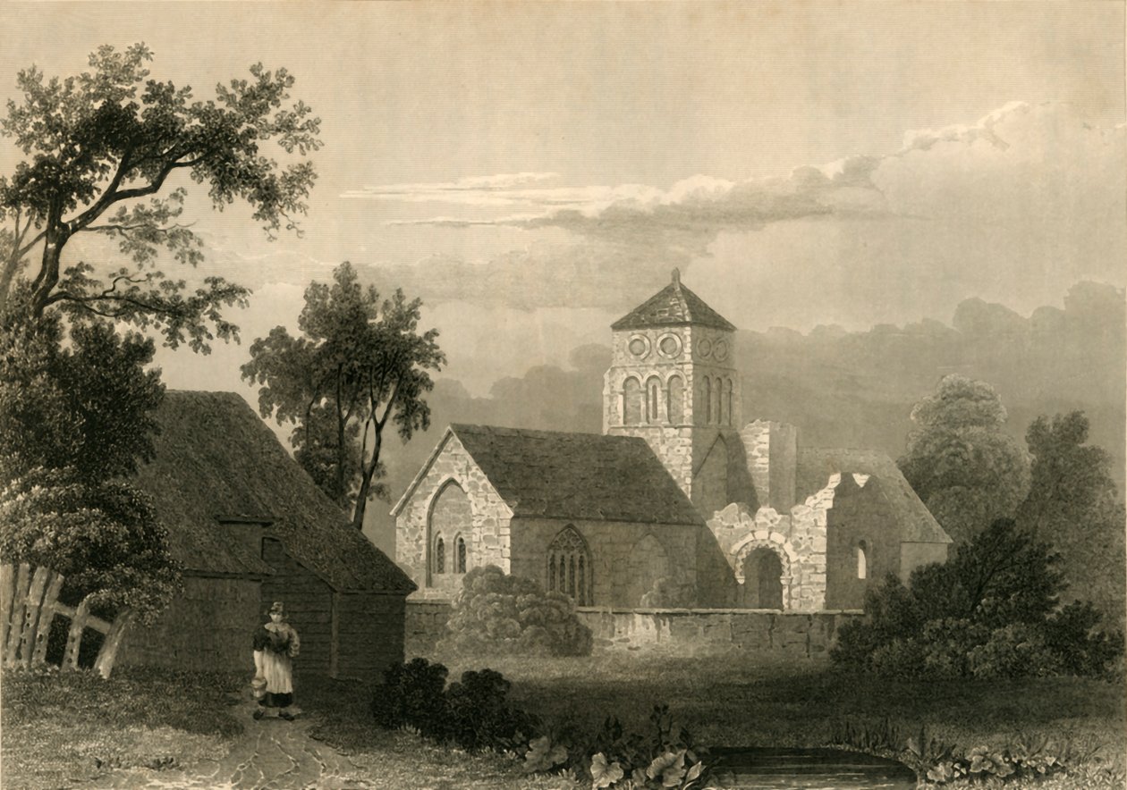 Eski Shoreham Kilisesi, 1835. by Unbekannt