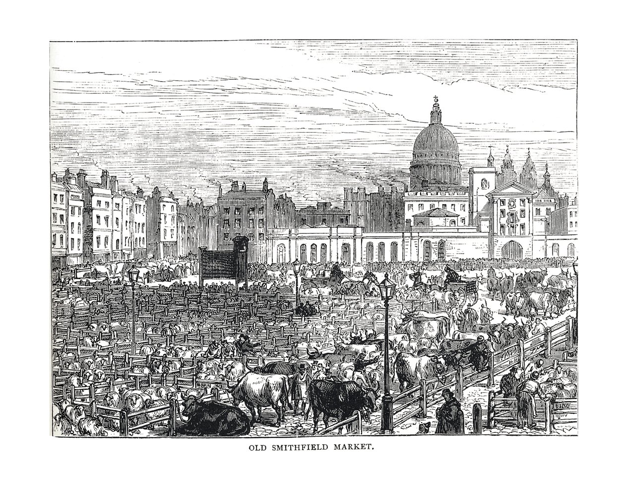 Eski Smithfield Pazarı, 1878 by Unbekannt