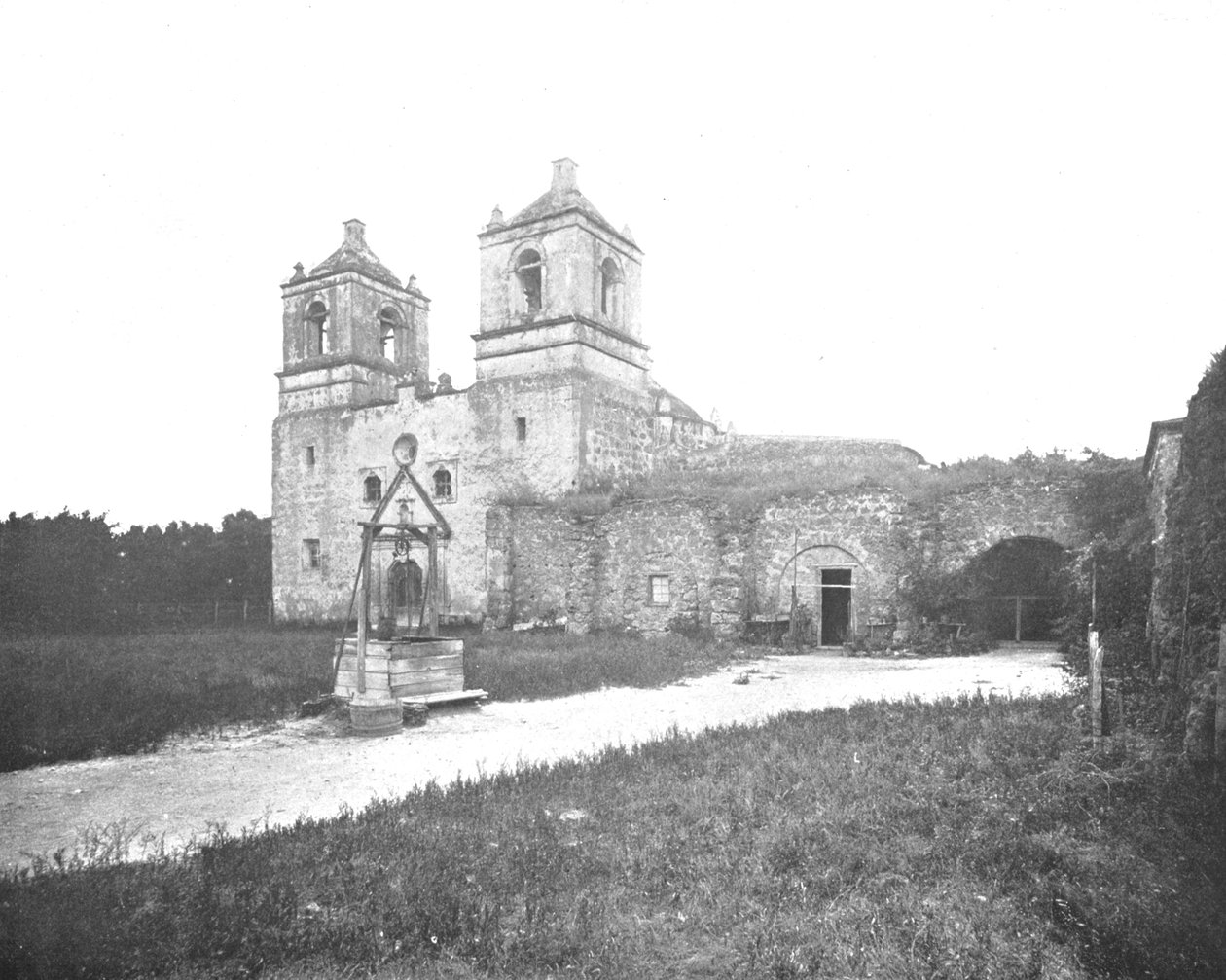 Eski İspanyol Misyonu, San Antonio, Teksas, ABD, c1900. by Unbekannt