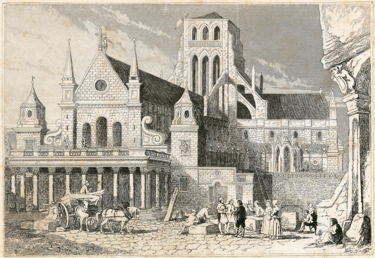 Eski St Paul Katedrali, Londra Şehri, 1660 by Unbekannt
