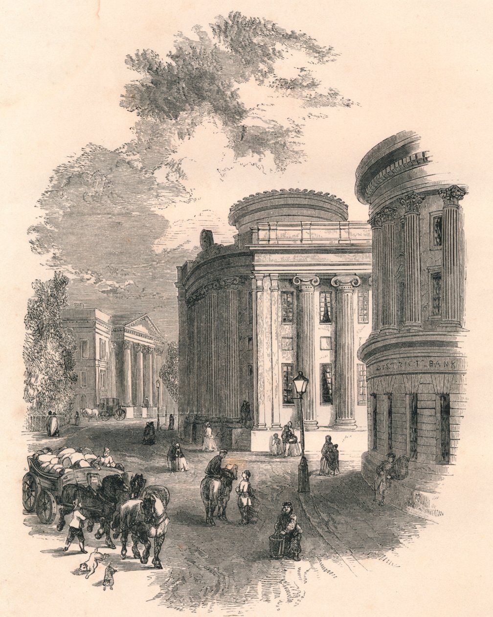 Eski Belediye Binası ve Ticari Binalar, Leeds, 19. yüzyıl by Unbekannt