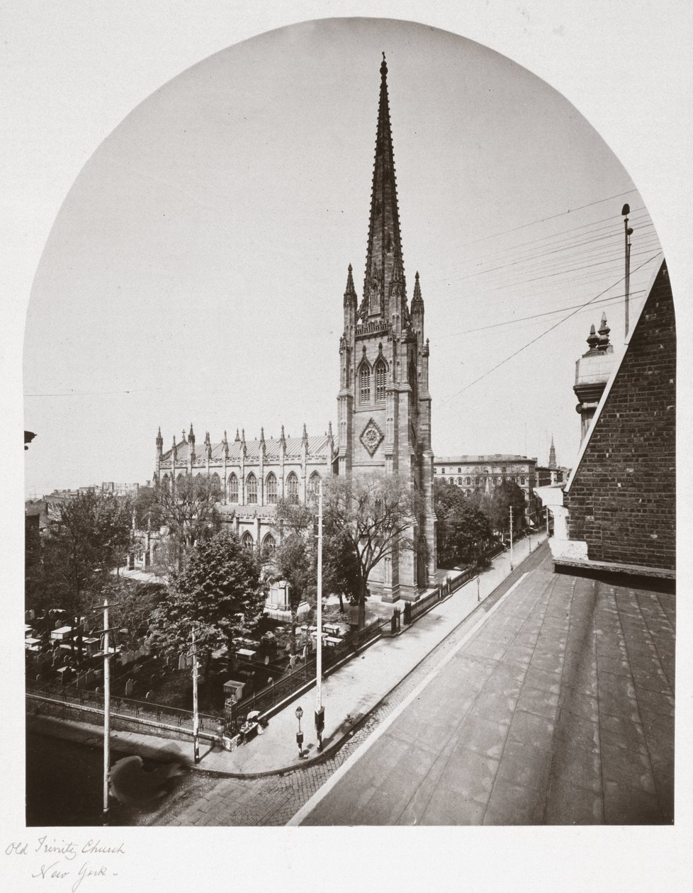 Old Trinity Kilisesi, New York City, New York, ABD, 1865 dolayları by Unbekannt