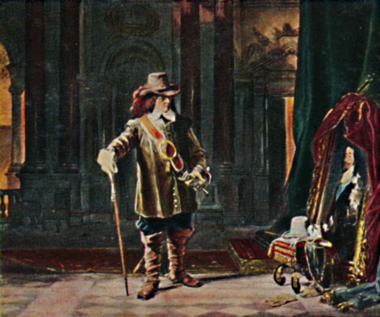 Oliver Cromwell 1599-1658. - Schrader tarafından yapılan resim, 1934. by Unbekannt