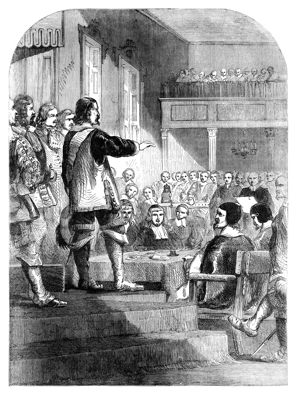 Oliver Cromwell 1599-1658 tacı kabul etmeyi reddediyor, c1902 by Unbekannt