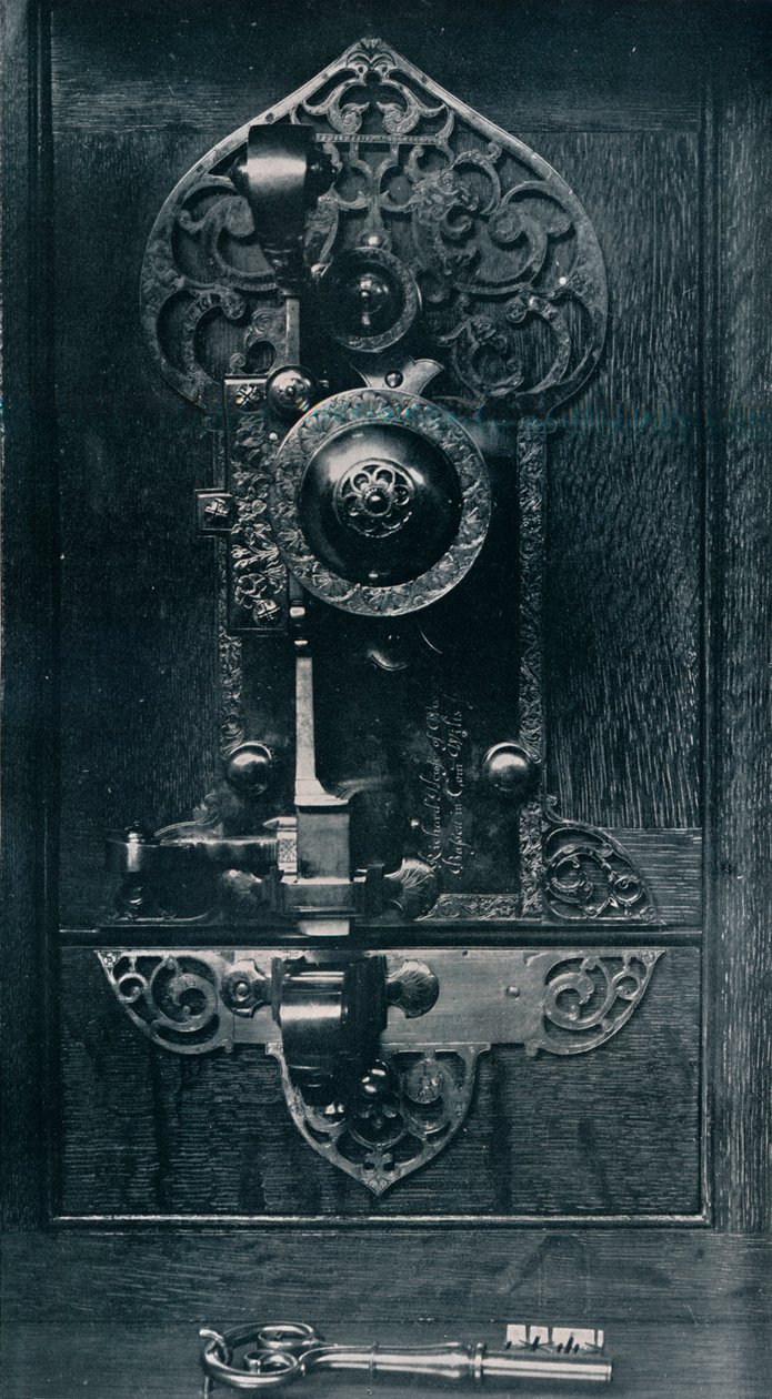 Oliver Cromwells Taşınabilir Çelik Kilit, 17. yüzyıl, 1904 by Unbekannt