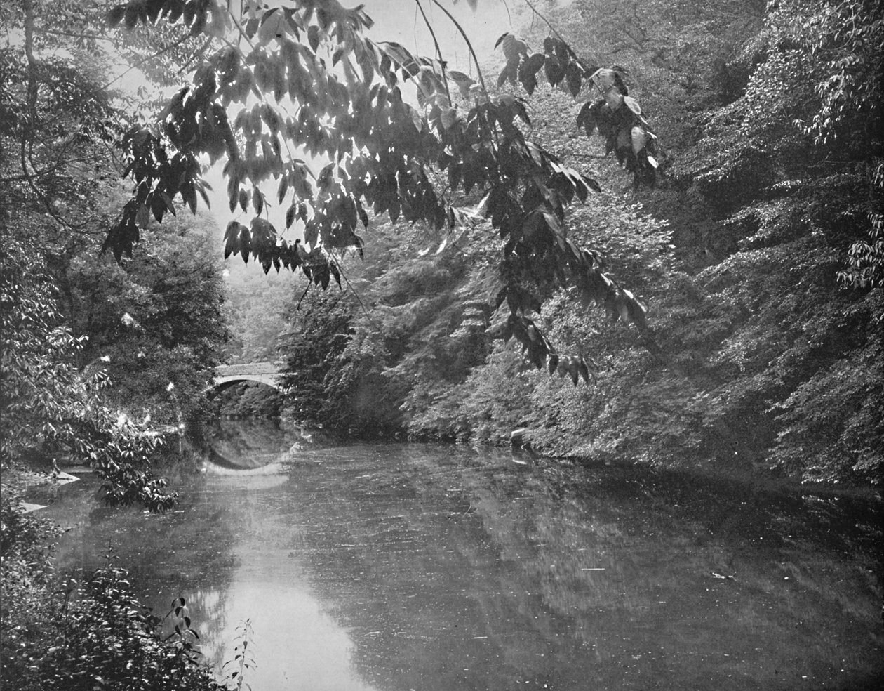 Wissahickon Creek, Fairmount Park, Philadelphia, c1897. by Unbekannt