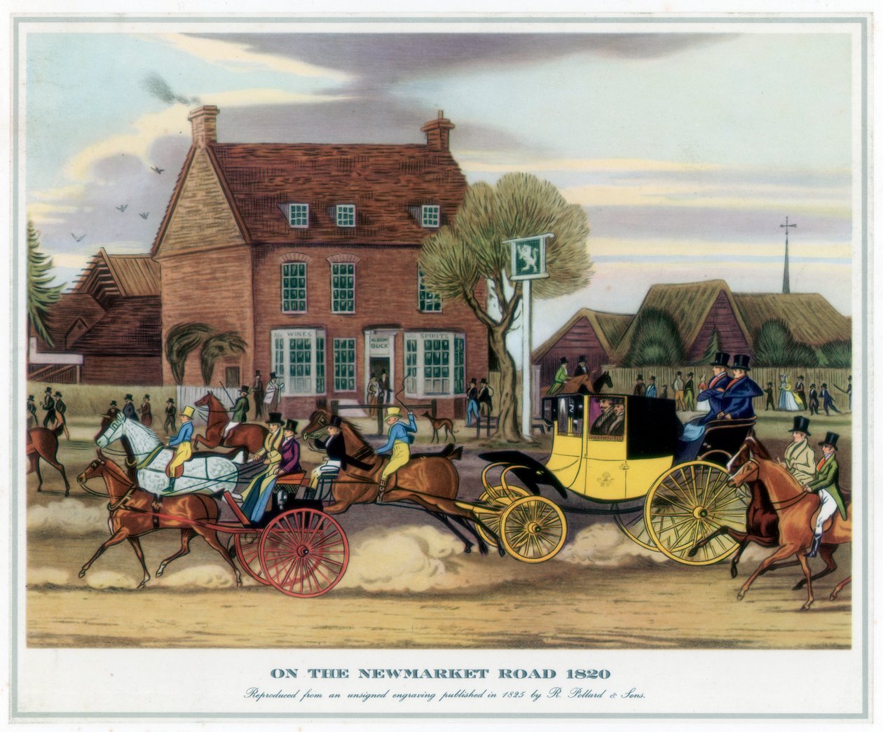Newmarket Yolunda, 1820, 1825 by Unbekannt