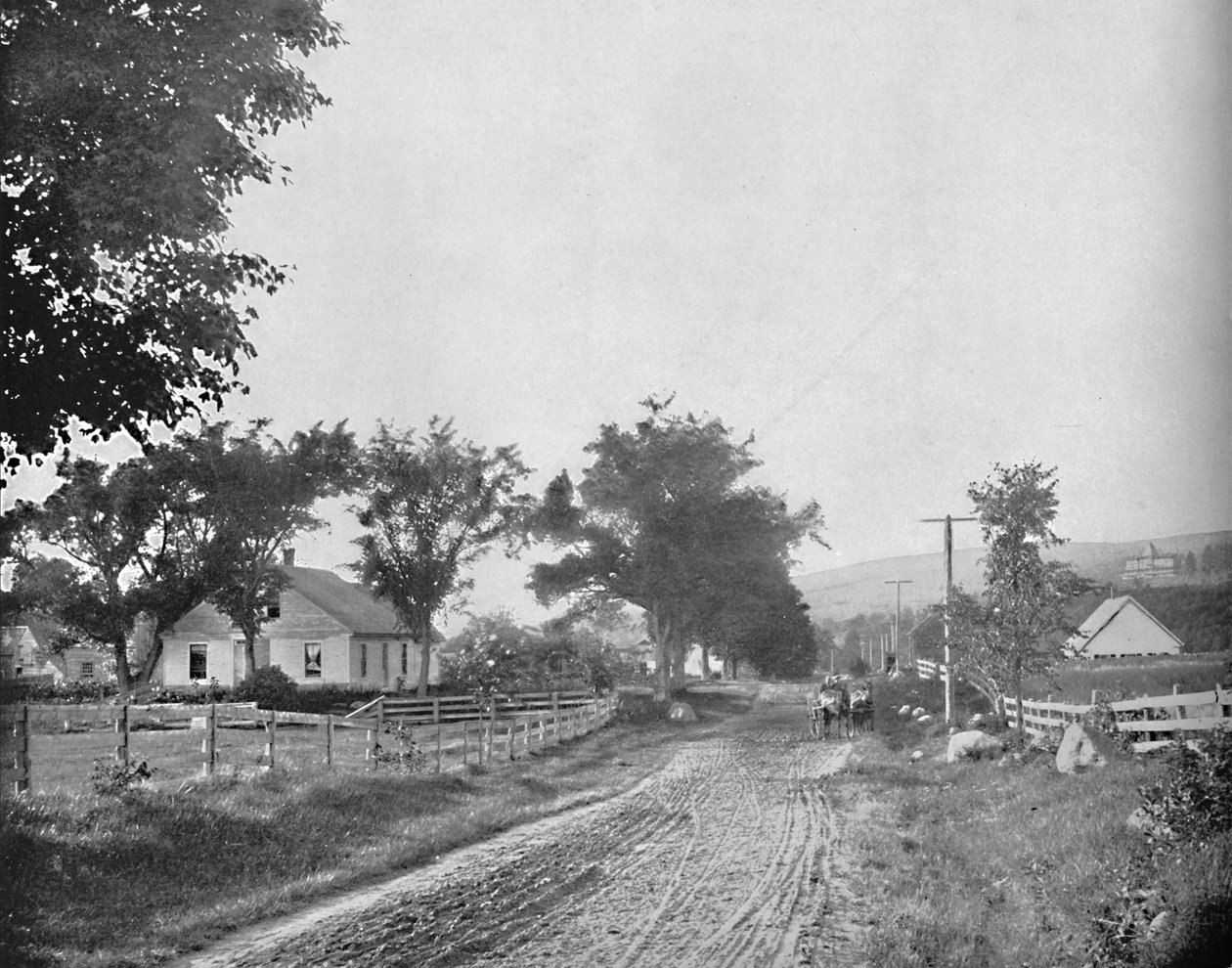 Echo Gölü Yolunda, Beyaz Dağlar, New Hampshire, c1897. by Unbekannt