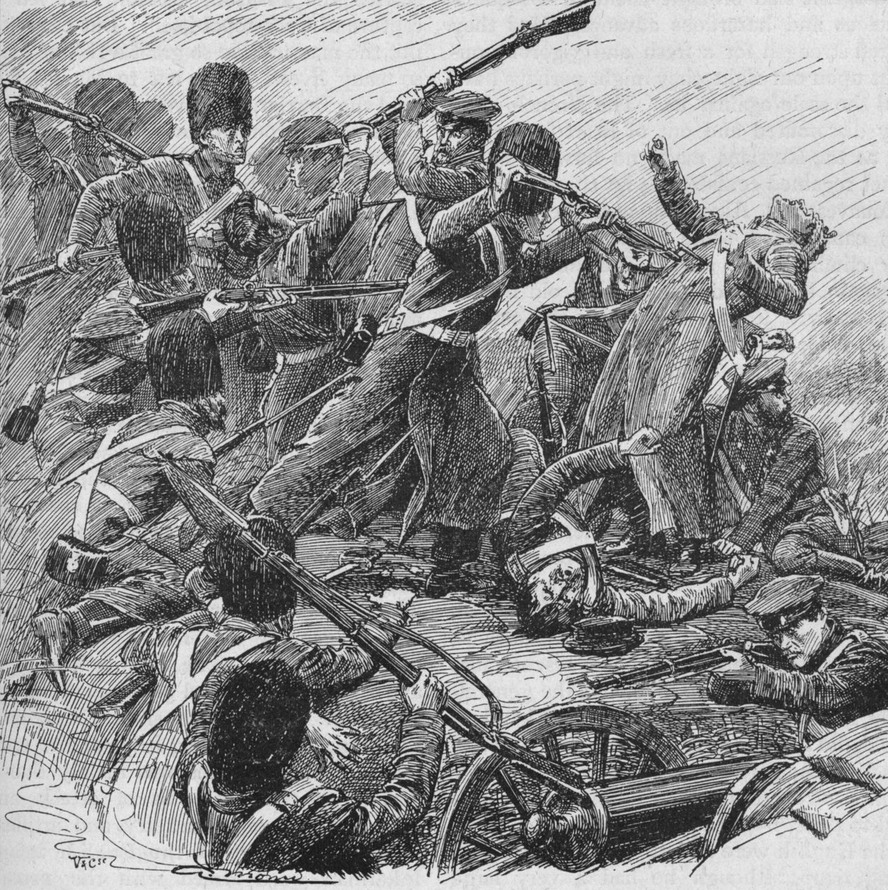 Muhafızlar Bir Kez Daha Geri Döndüler ve Dayanılmaz Bir Enerjiyle Onları Dışarı Sürdüler, 1902 by Unbekannt
