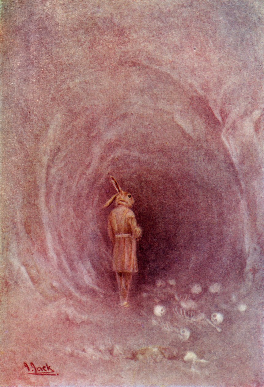 "Tavşan bir kez daha insan kılığında içeri girdi", 1914. by Unbekannt