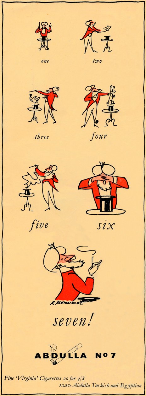 Bir, iki, üç, dört, beş, altı, yedi - Abdulla No7, 1947 by Unbekannt