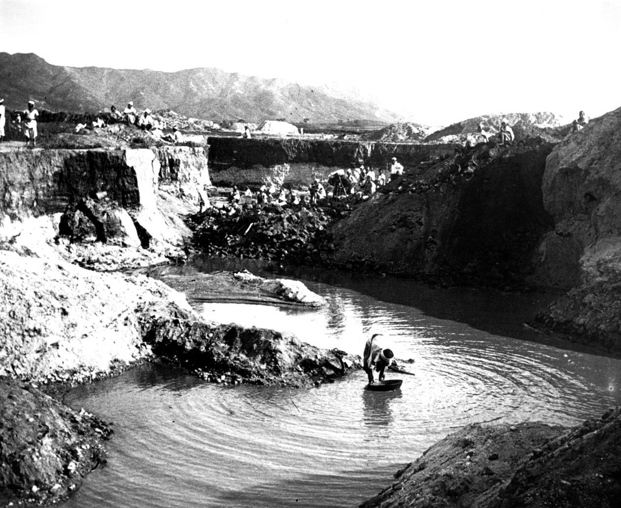 Açık ocak madeni, Kore, 1900 by Unbekannt